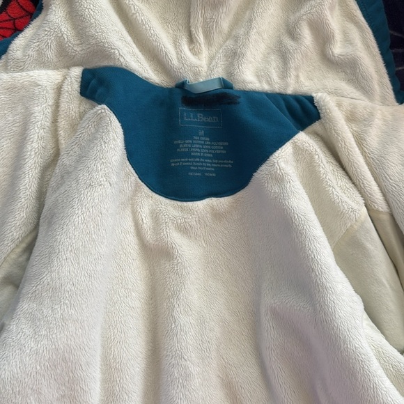 L.L. Bean Women's medium Blue Zip-Up Hoodie Jacket with Fleece Lining - Picture 4 of 6